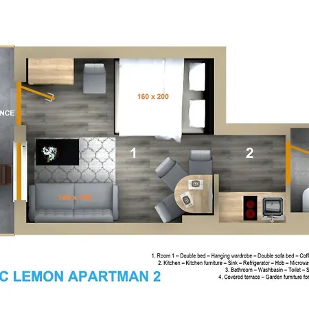 Balatonic Lemon Apartmanhaz Appartement *