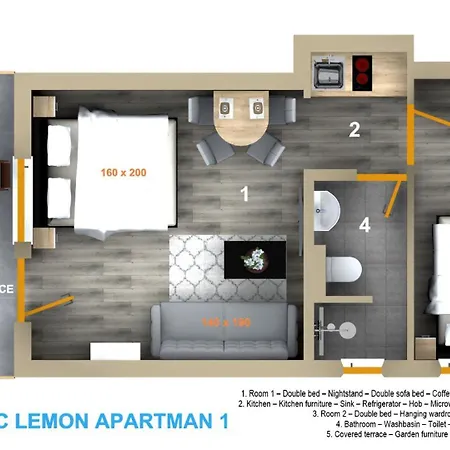 Balatonic Lemon Apartmanhaz Siófok