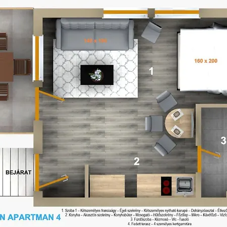 Appartement Balatonic Lemon Apartmanhaz *