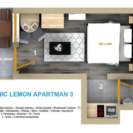 Balatonic Lemon Apartmanhaz *